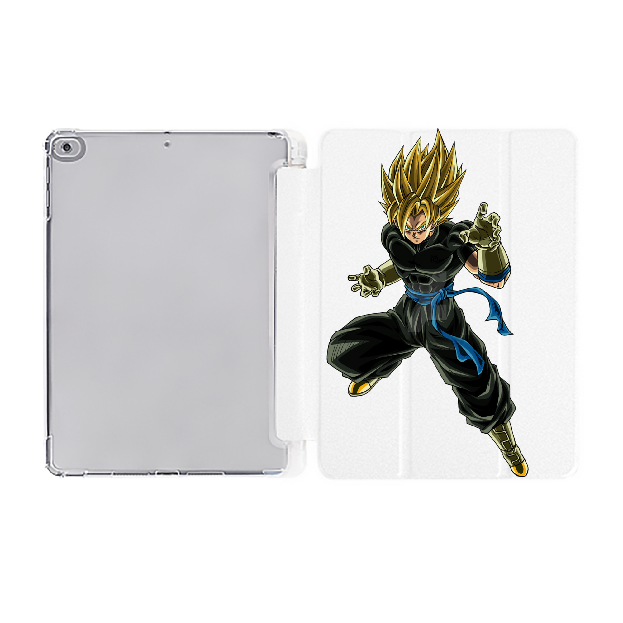 （画像用） ドラゴンボール ベジット DRAGON BALL Vegetto IPad ケース ペン収納付き 三つ折りスタンド PUレザー×シリコン 対応機種9.5/10.5/10.9インチ